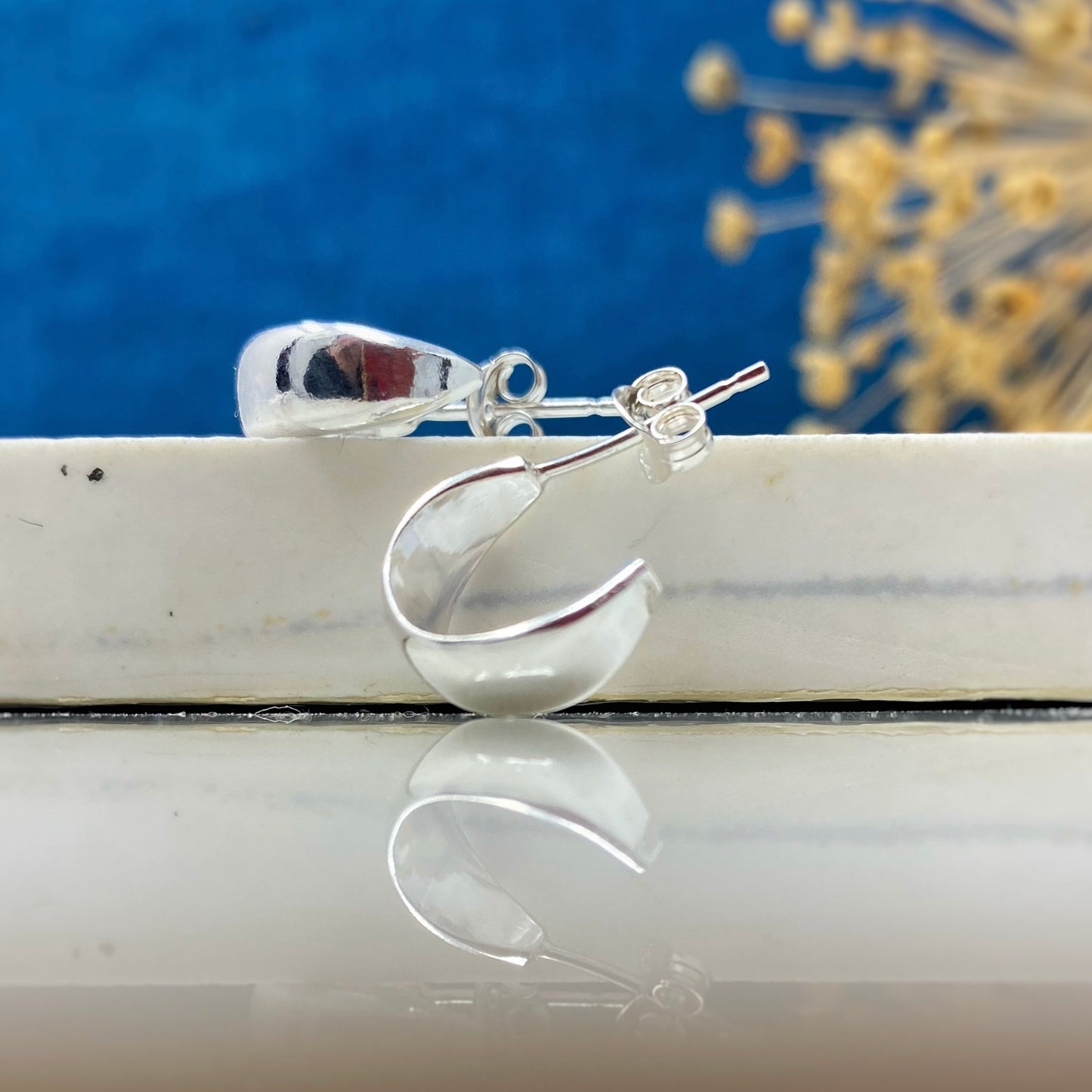 Mona Huggie Hoop Earrings