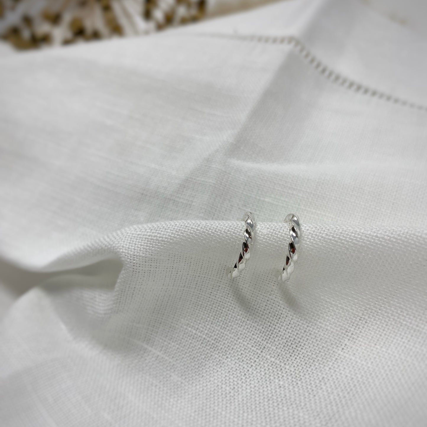 Dainty Twist Hoops - Mini