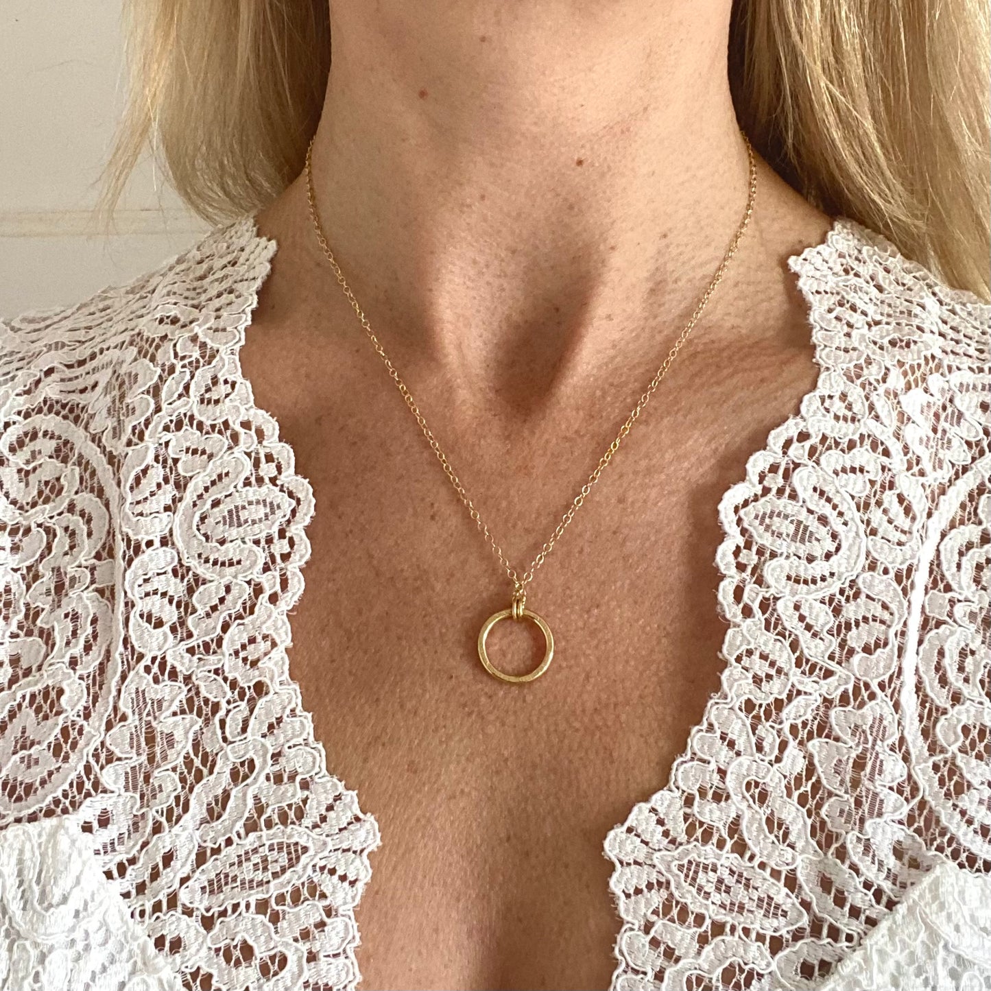 Gold Vermeil - Large Halo Pendant