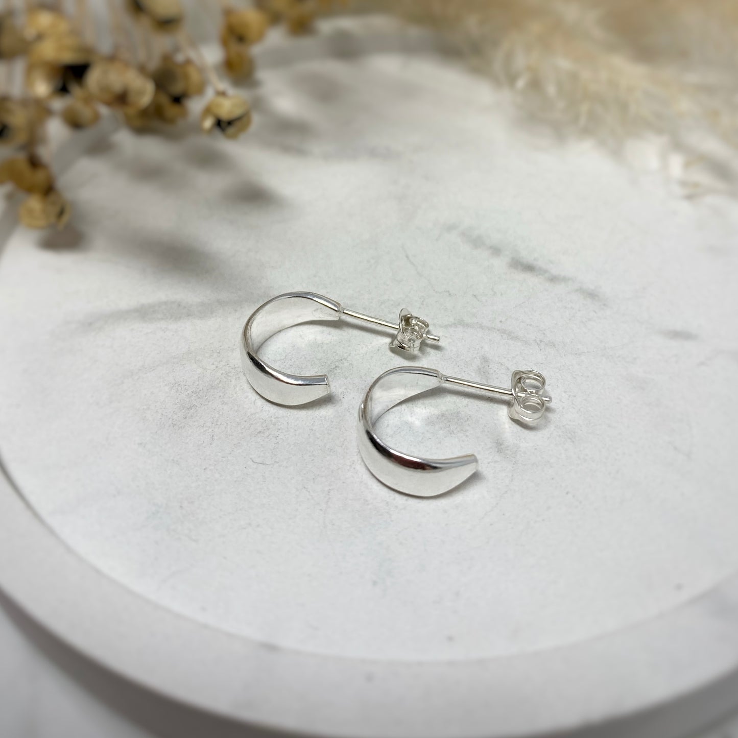 Mona Huggie Hoop Earrings