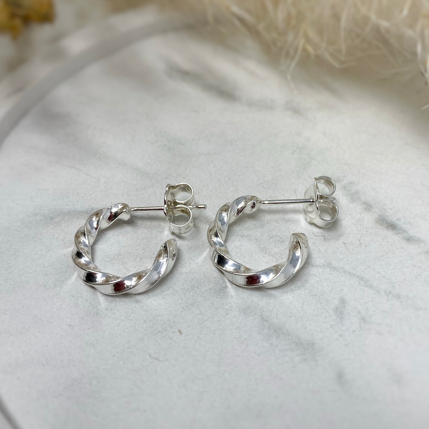 Chunky Twist Hoops - Mini