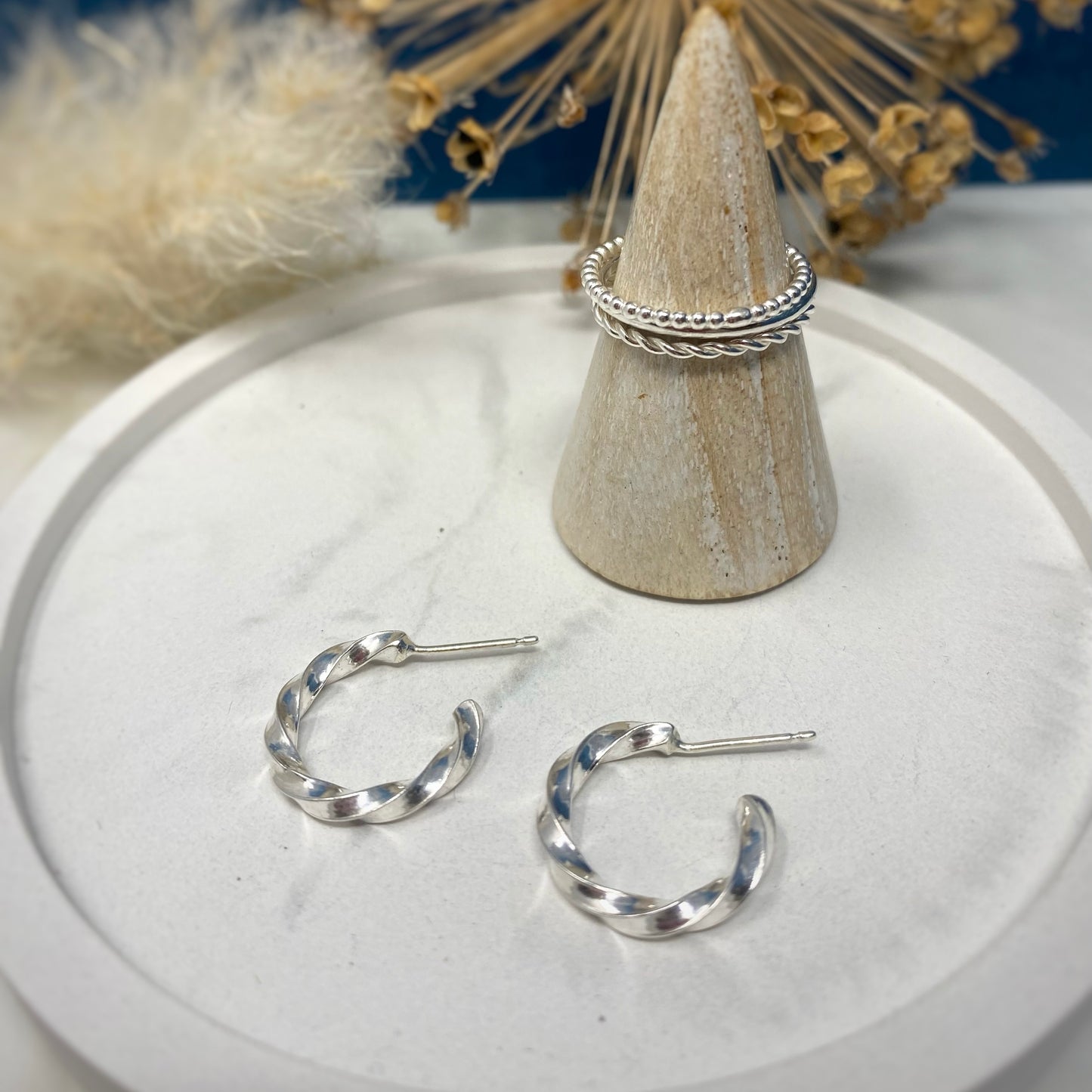 Chunky Twist Hoops - Midi
