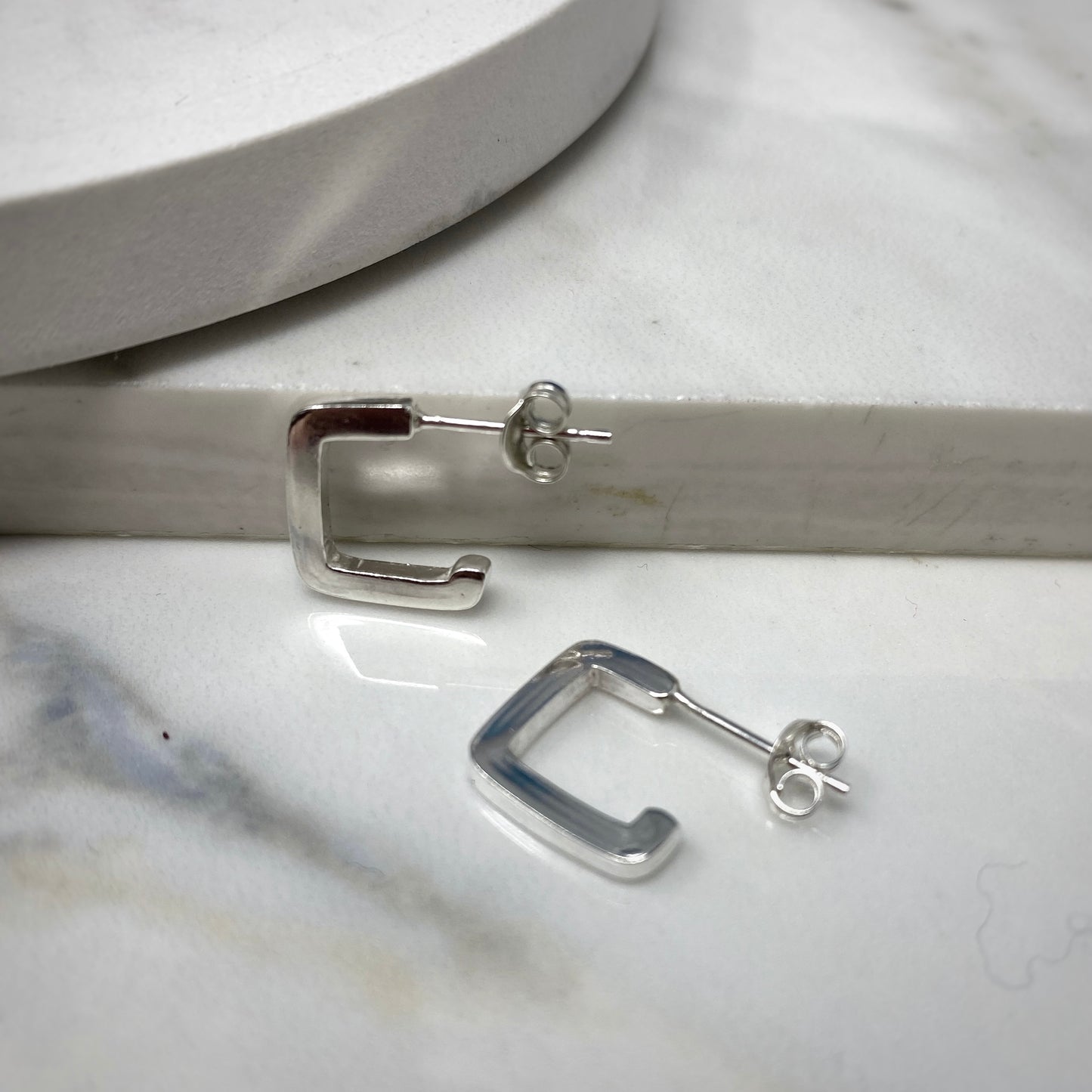 Square Ulla Hoop Earrings