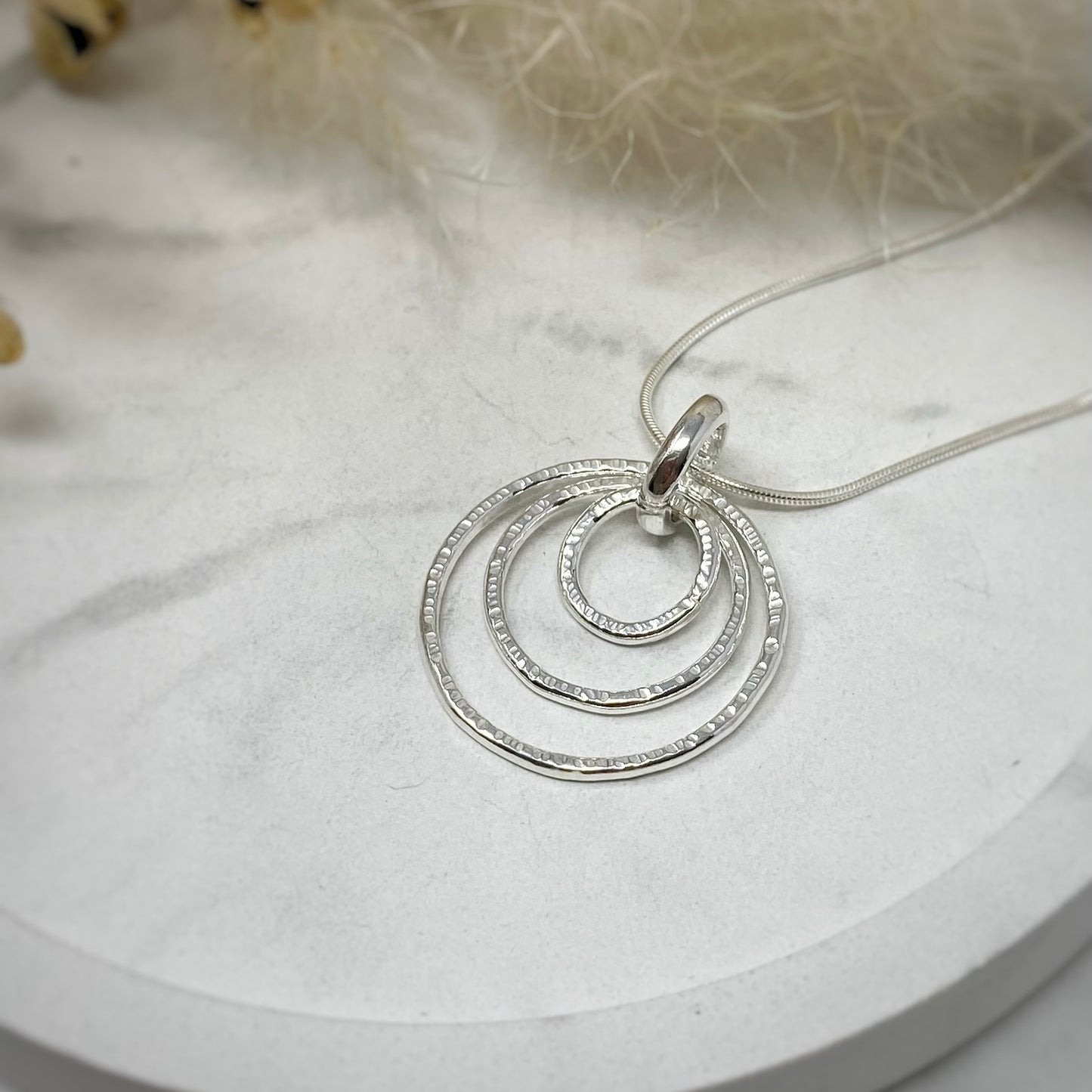 Trio of Rings Pendant - Medium