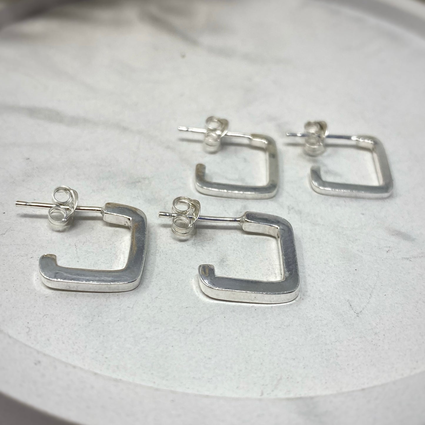 Square Ulla Hoop Earrings