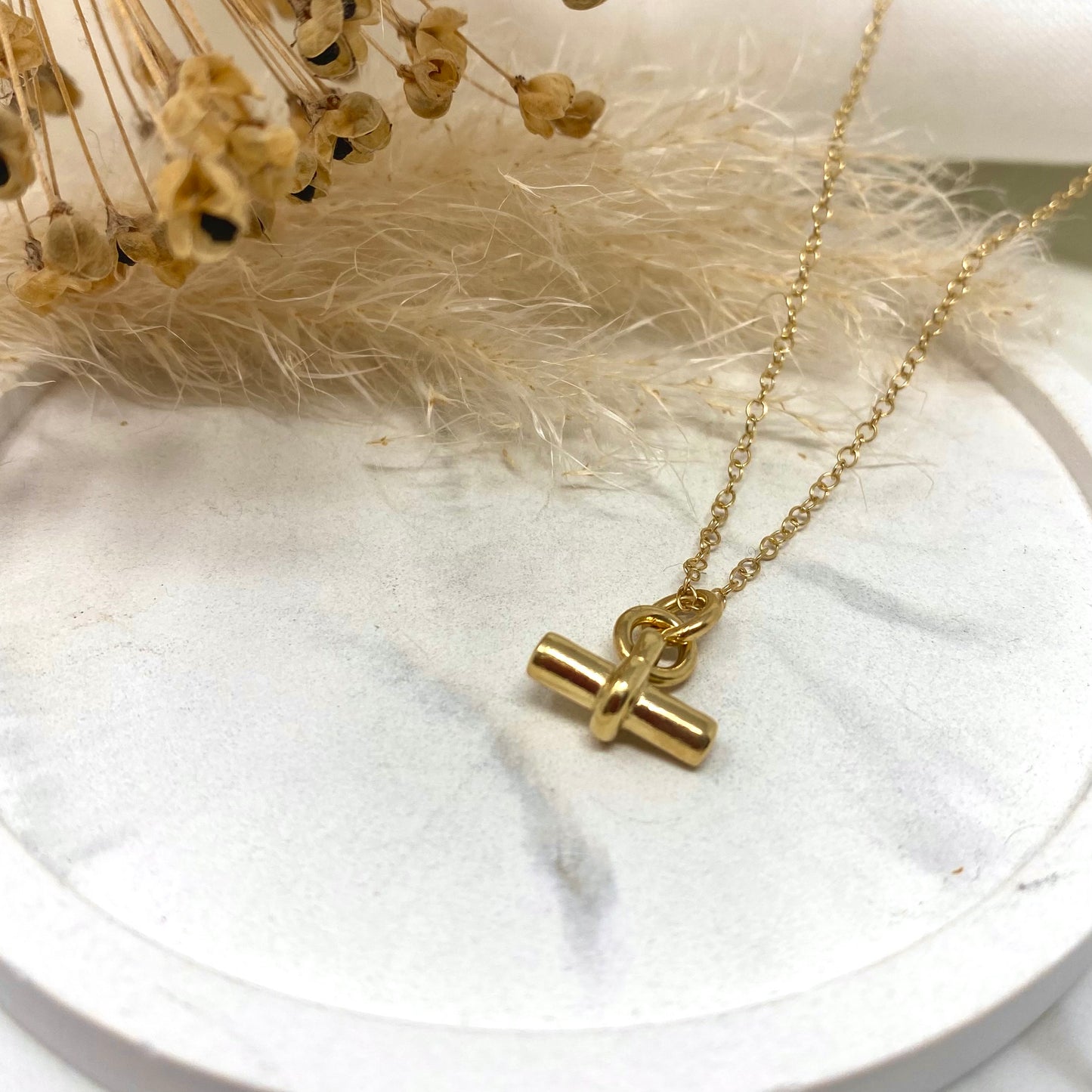 Gold Vermeil - Mini T-Bar Pendant