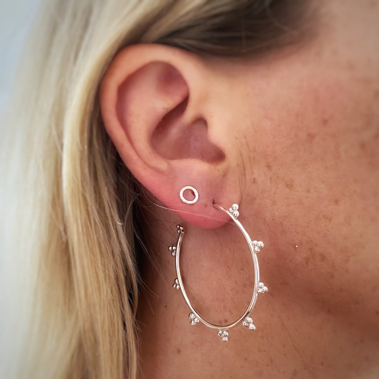 Sunbeam Hoop Earrings - Large