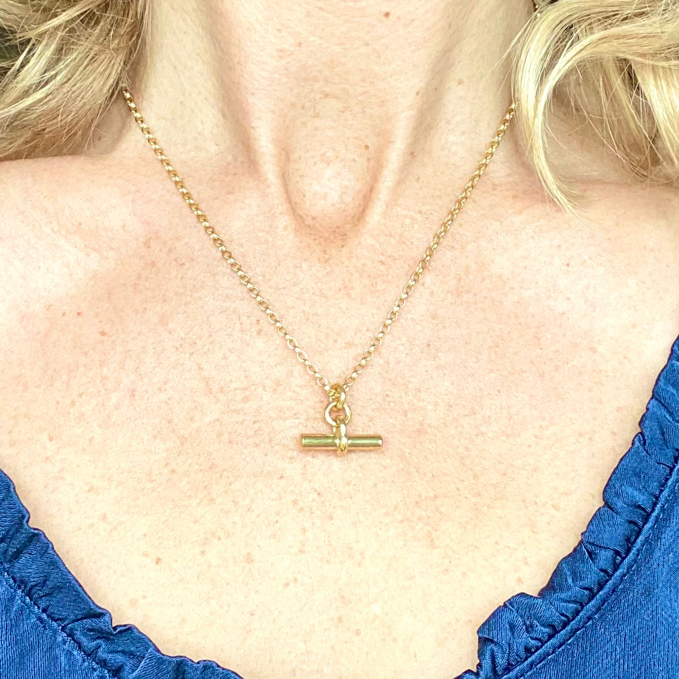 Gold Vermeil - T Bar Pendant