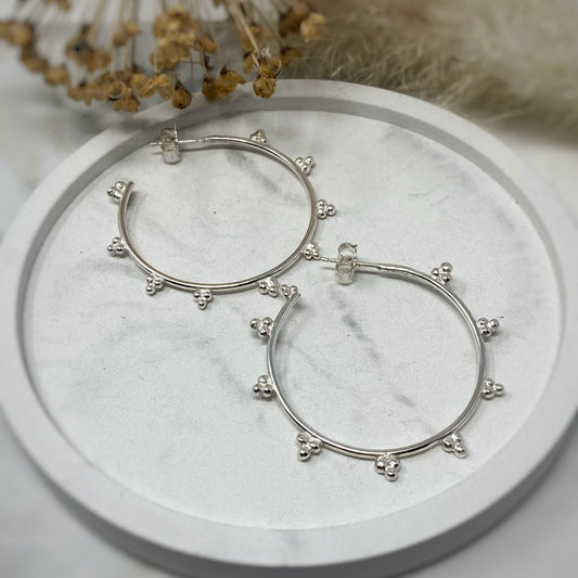 Sunbeam Hoop Earrings - Large