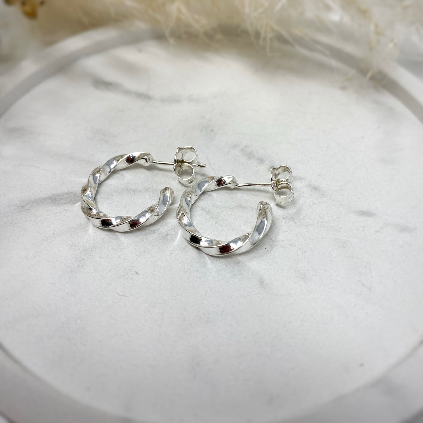 Chunky Twist Hoops - Midi