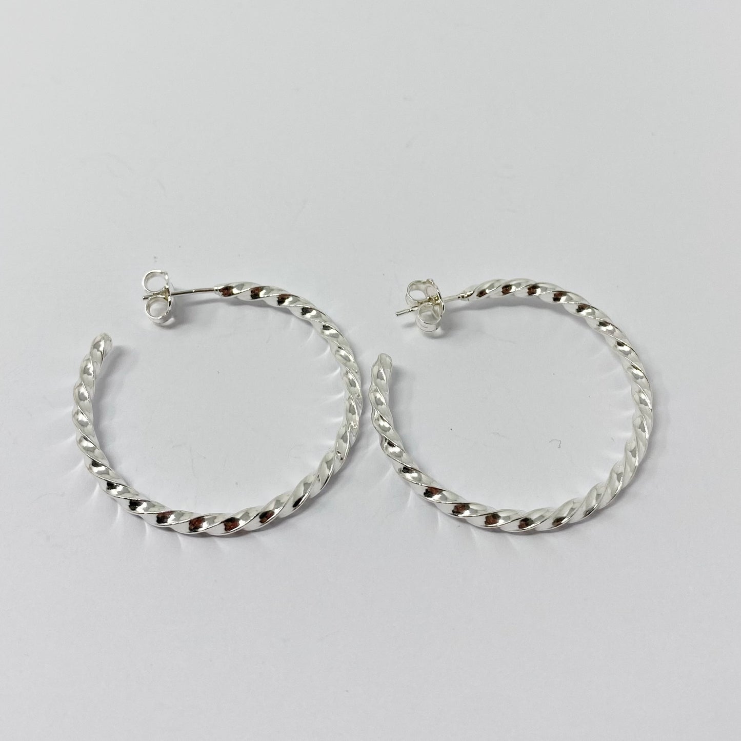 Chunky Twist Hoops - Large