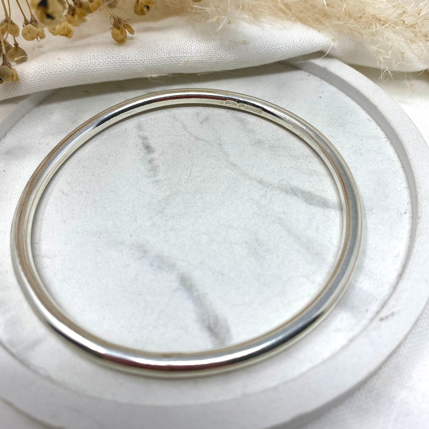 Chunky Silver Bangle
