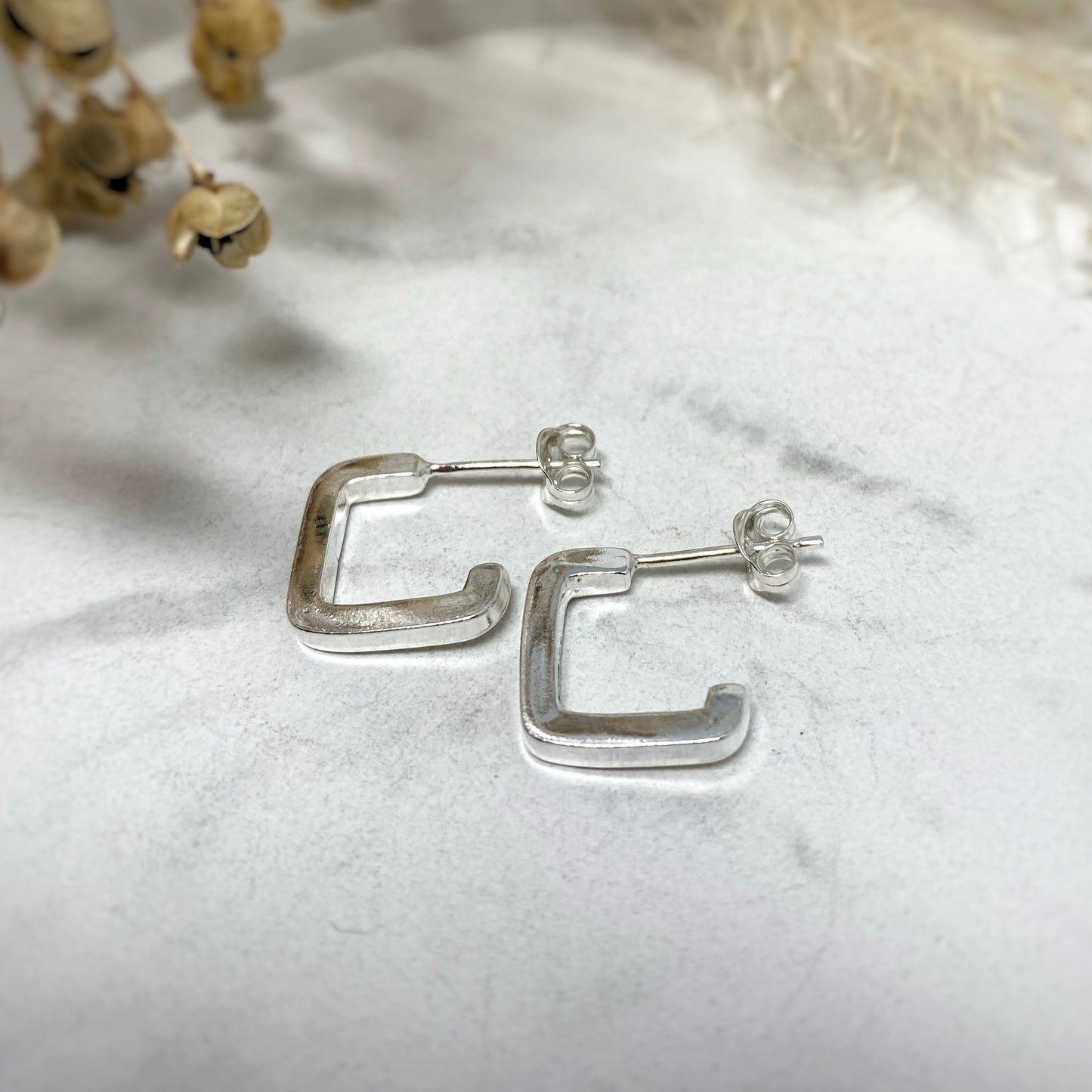 Square Ulla Hoop Earrings
