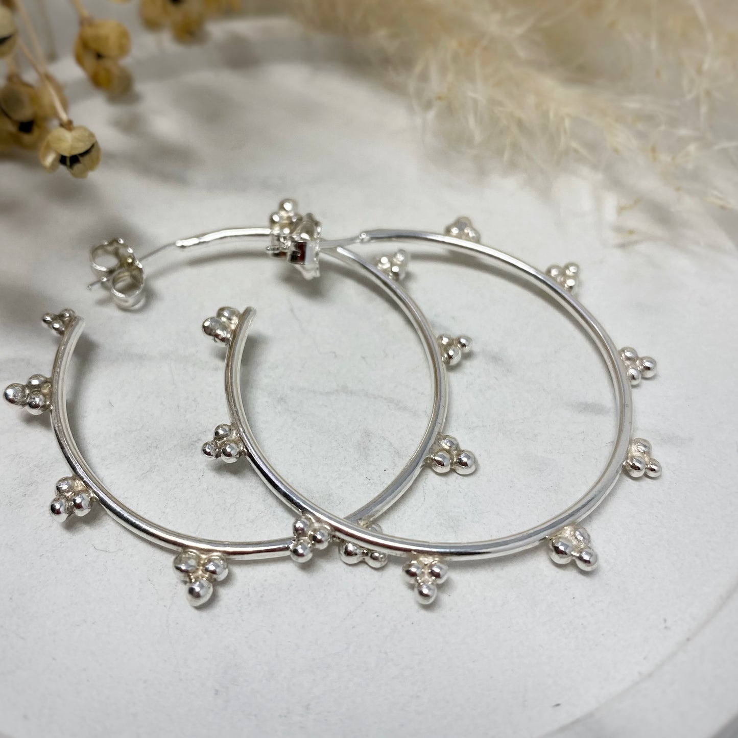 Sunbeam Hoop Earrings - Large