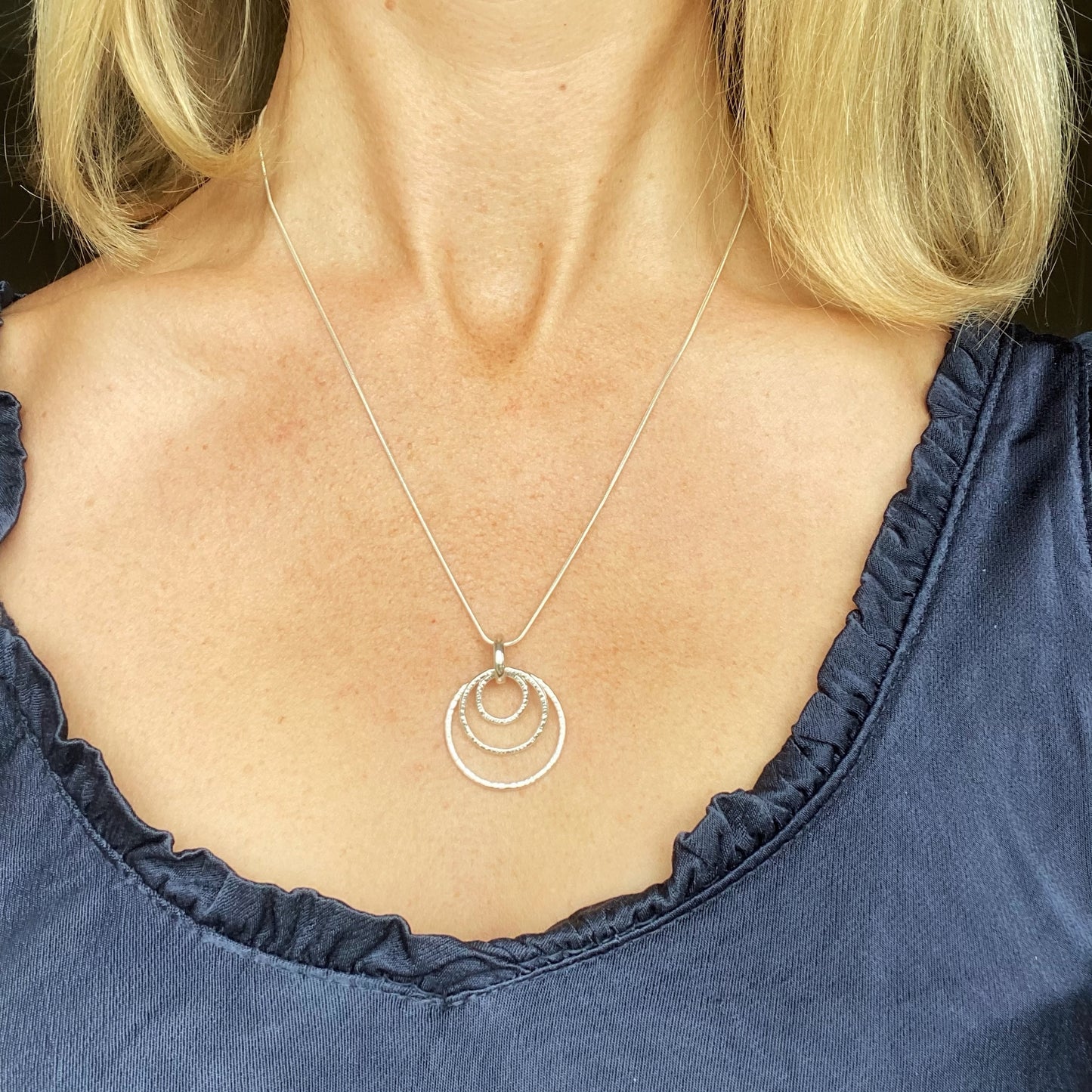 Trio of Rings Pendant - Medium