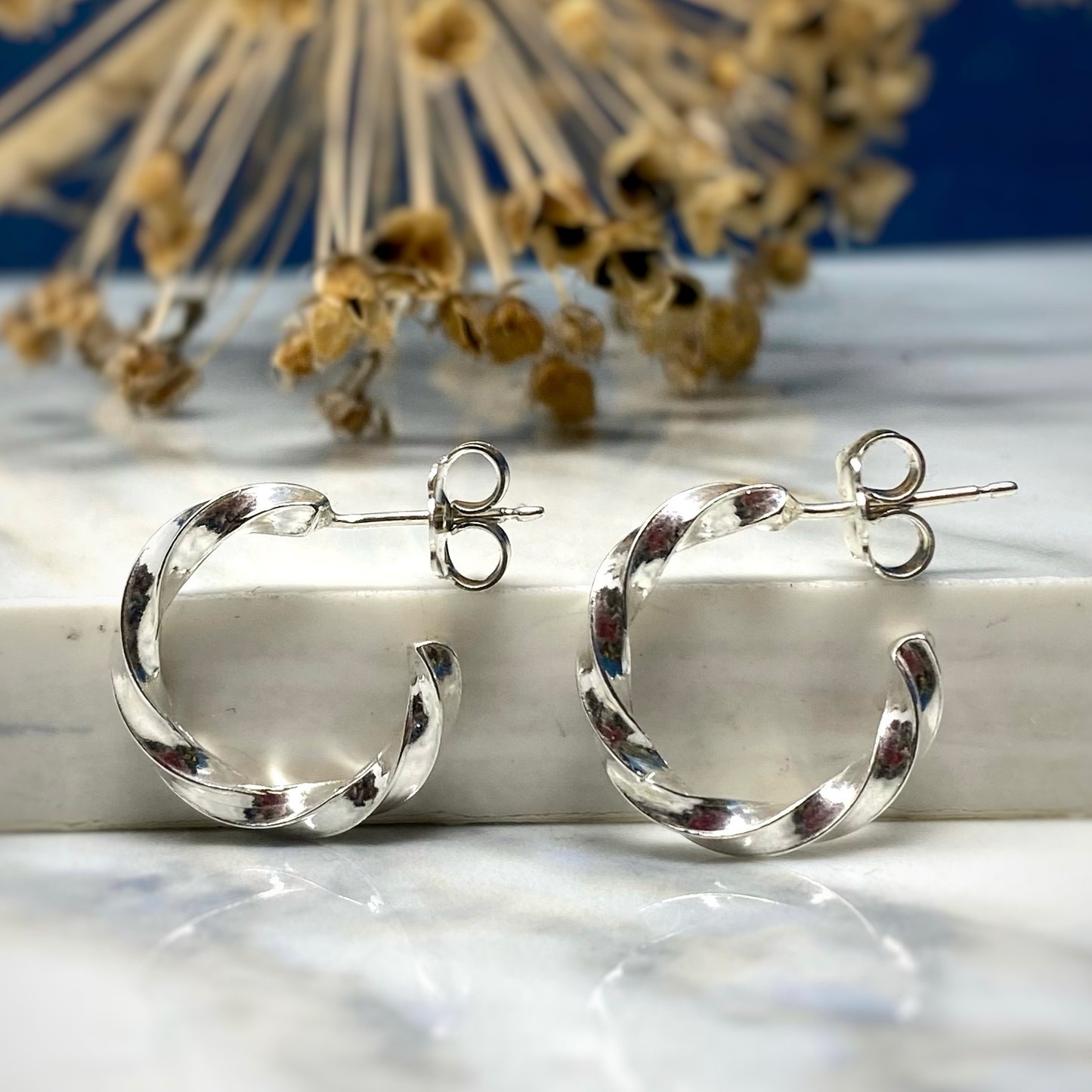 Chunky Twist Hoops - Midi