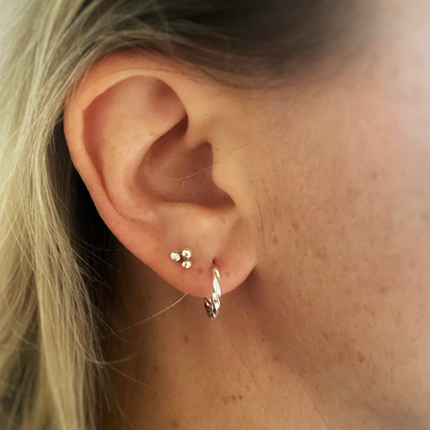 Dainty Twist Hoops - Mini
