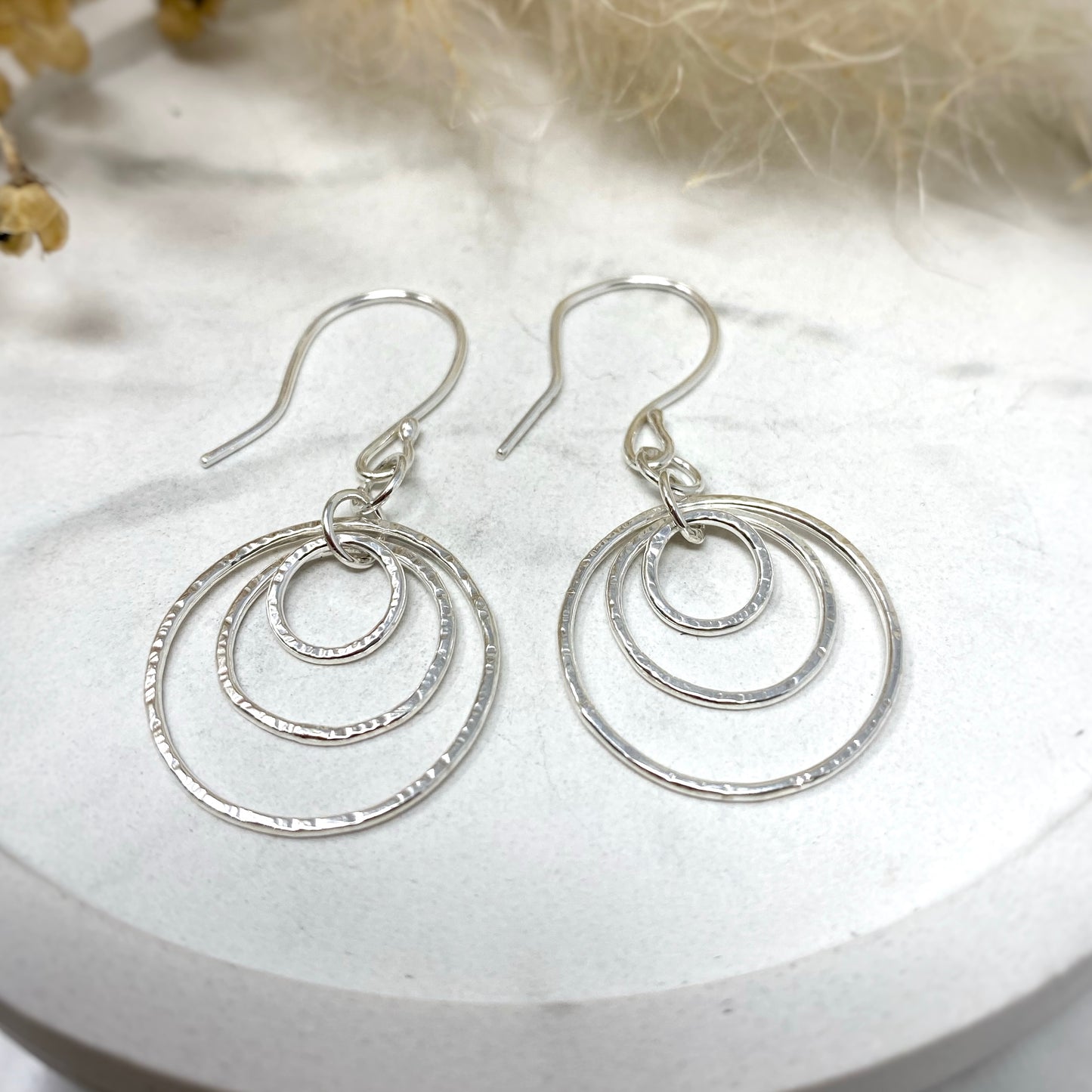 Trio of Rings Earrings