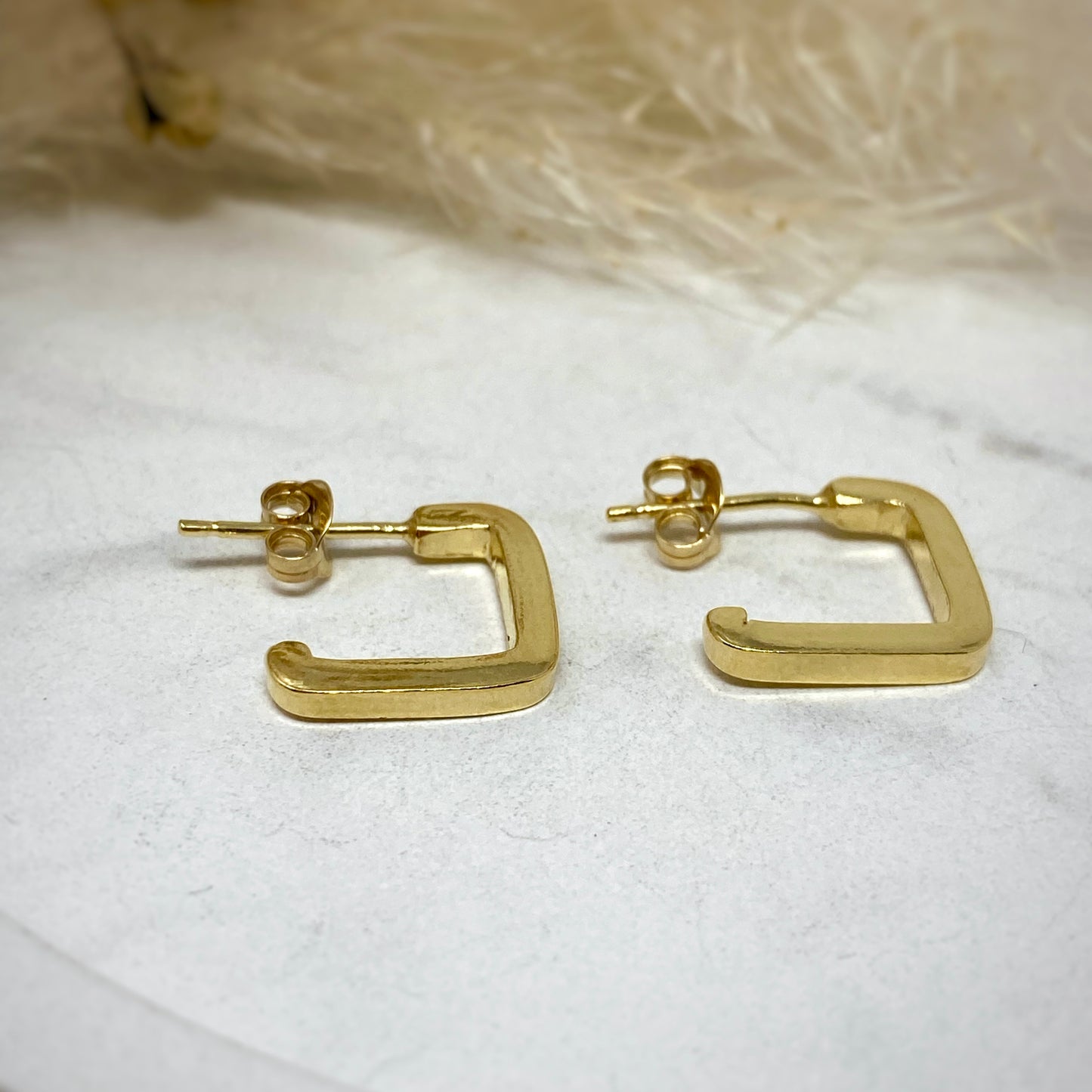 Gold Vermeil Ulla Square Hoops