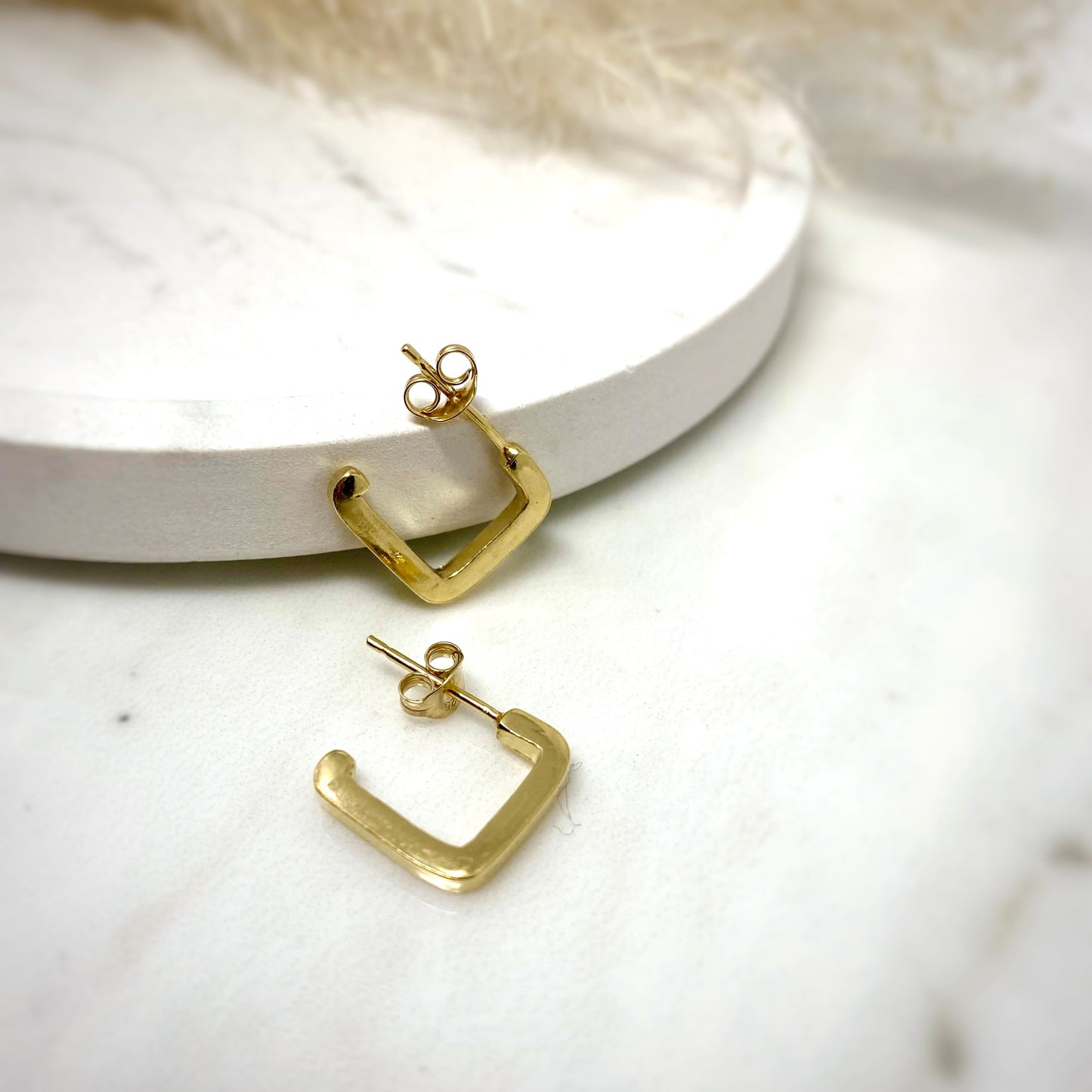 Gold Vermeil Ulla Square Hoops