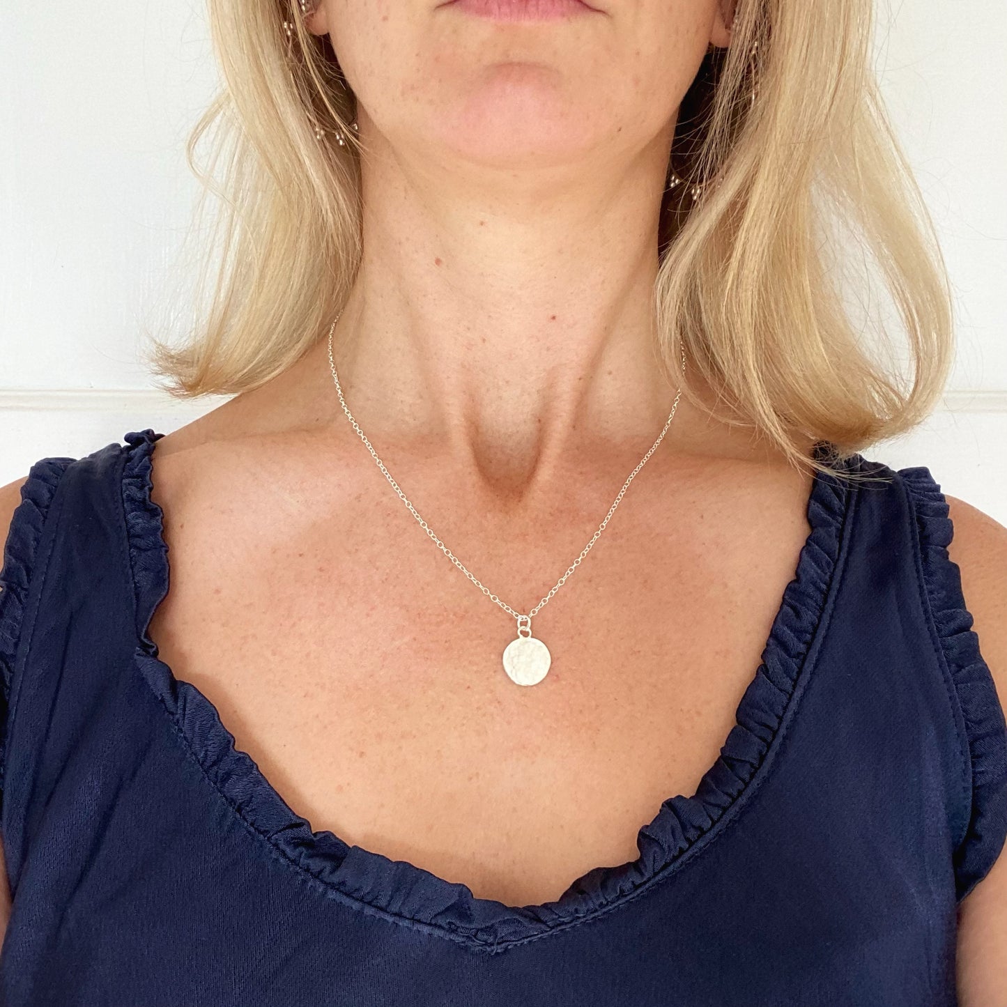 Full Moon - Mini Textured Pendant