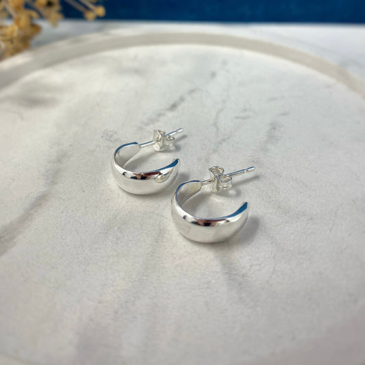 Mona Huggie Hoop Earrings