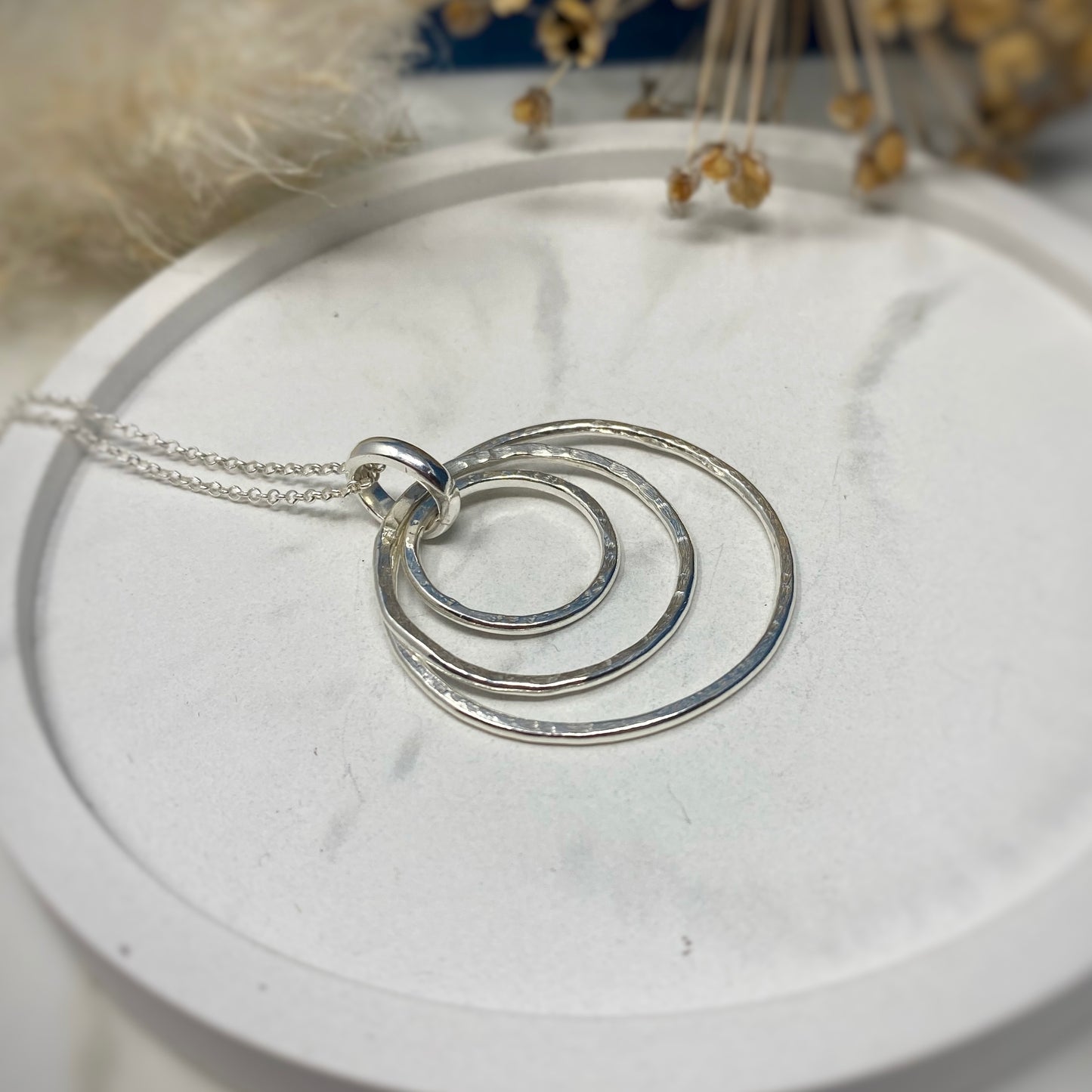 Trio of Rings Pendant - Large