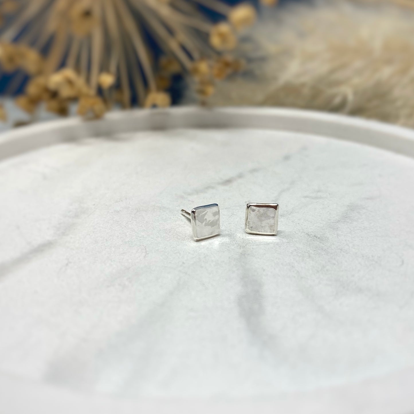Studs - Hammered Squares