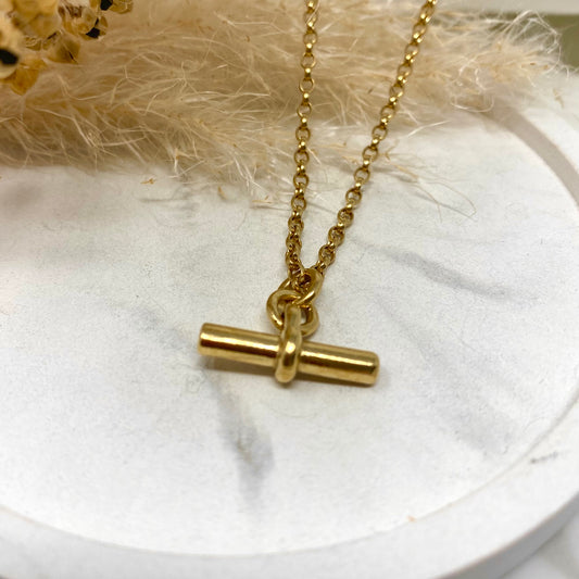 Gold Vermeil - T Bar Pendant