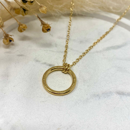 Gold Vermeil - Large Halo Pendant