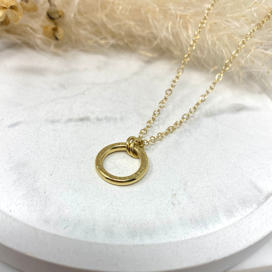 Gold Vermeil Halo Pendant