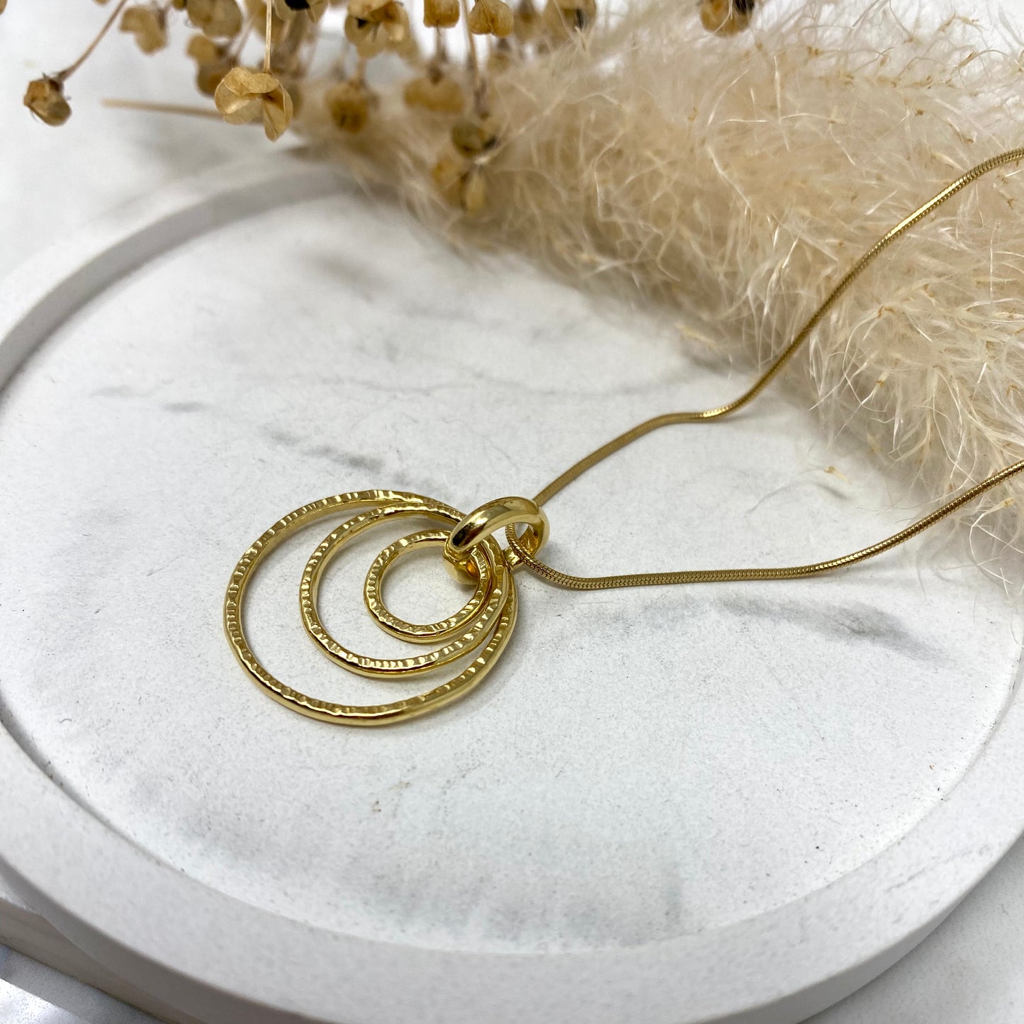 Gold Vermeil Trio of Rings Midi