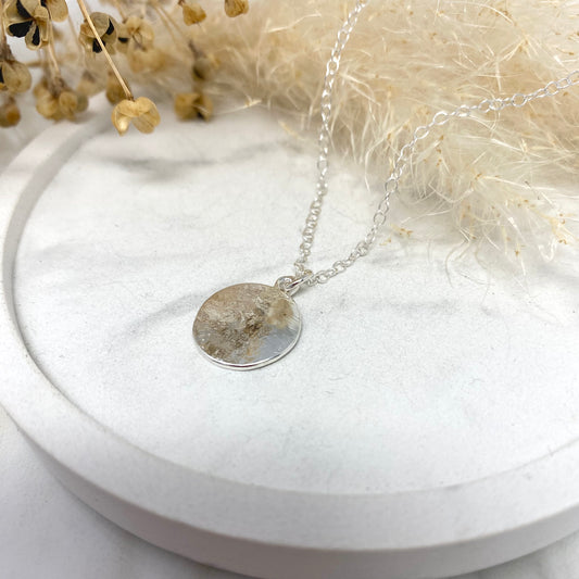 Full Moon - Mini Textured Pendant