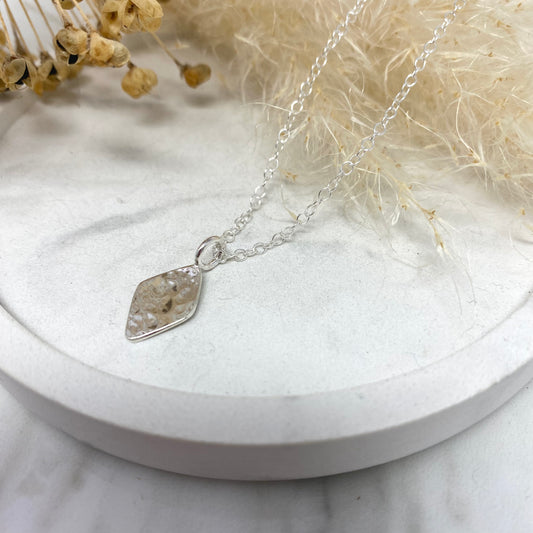 Mini Diamond Textured Pendant