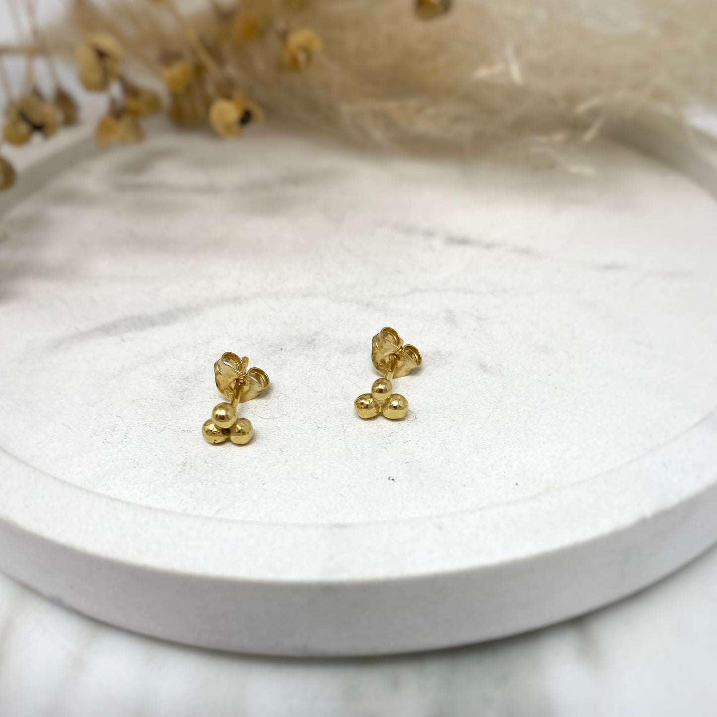 Gold Vermeil Sunbeam Studs
