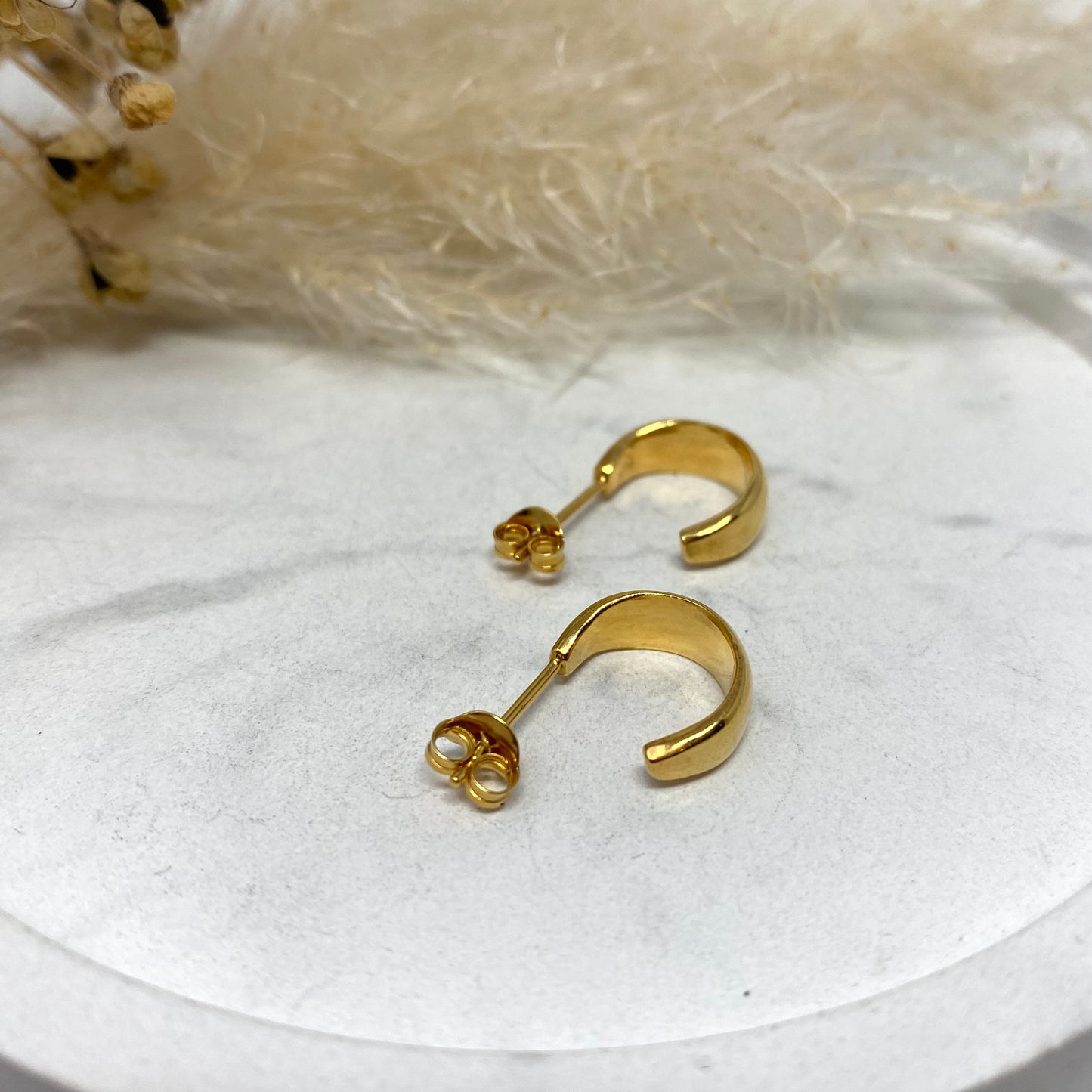 Gold Vermeil Mona Hoops