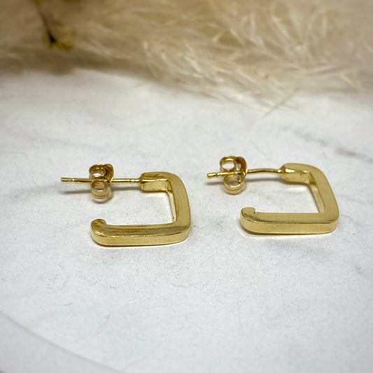 Gold Vermeil Ulla Square Hoops