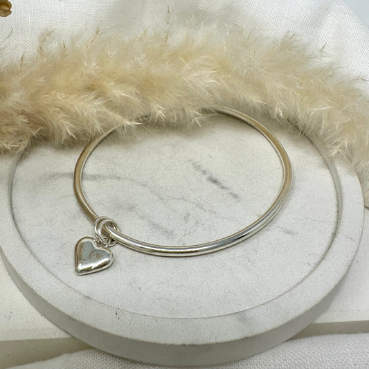 You've Got The Love - Heart Charm Bangle