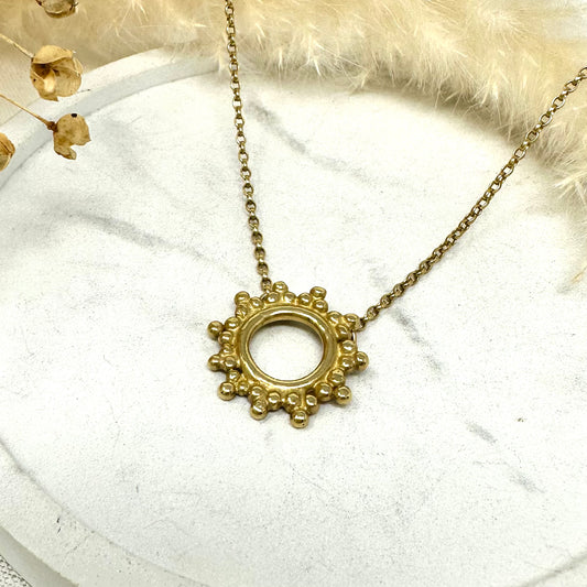 Gold Vermeil Full Sunbeam Necklace