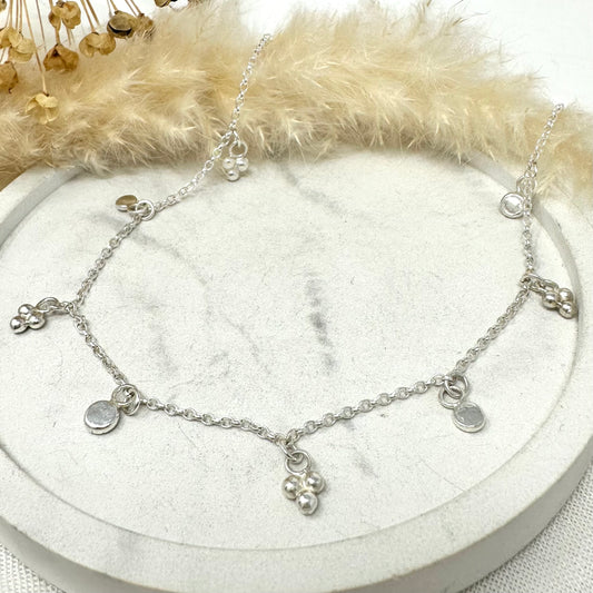 Moon & Sunbeam Dainty Necklace