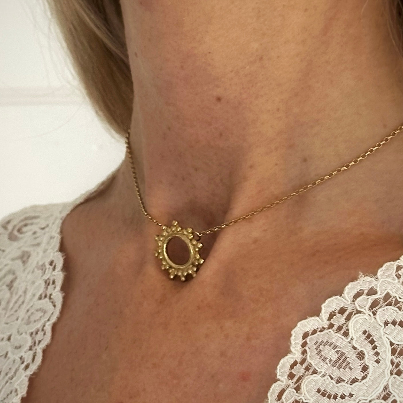 Gold Vermeil Full Sunbeam Necklace